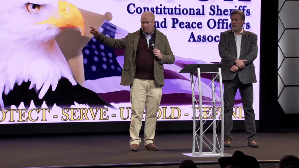 WA GOP leader Jim Walsh(Left) and Pierce Co. GOP chair David McMullen.