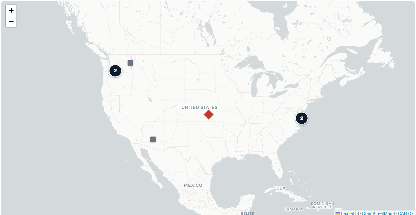 Preview of the IREHR far-right landscape map